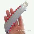 18mm Kutu Kesici Geri Çekilebilir Jilet Bıçakları Utilikty Knife
